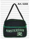 Borsa Amsterdam Retro - Nera e Verde